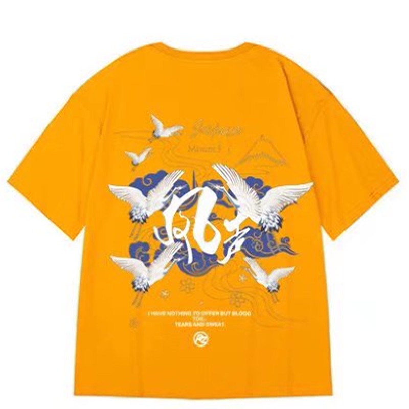 Áo Thun Tay Ngắn Thời Trang Phong Cách Nhật Năng Động Cho Nam Size M-8XL