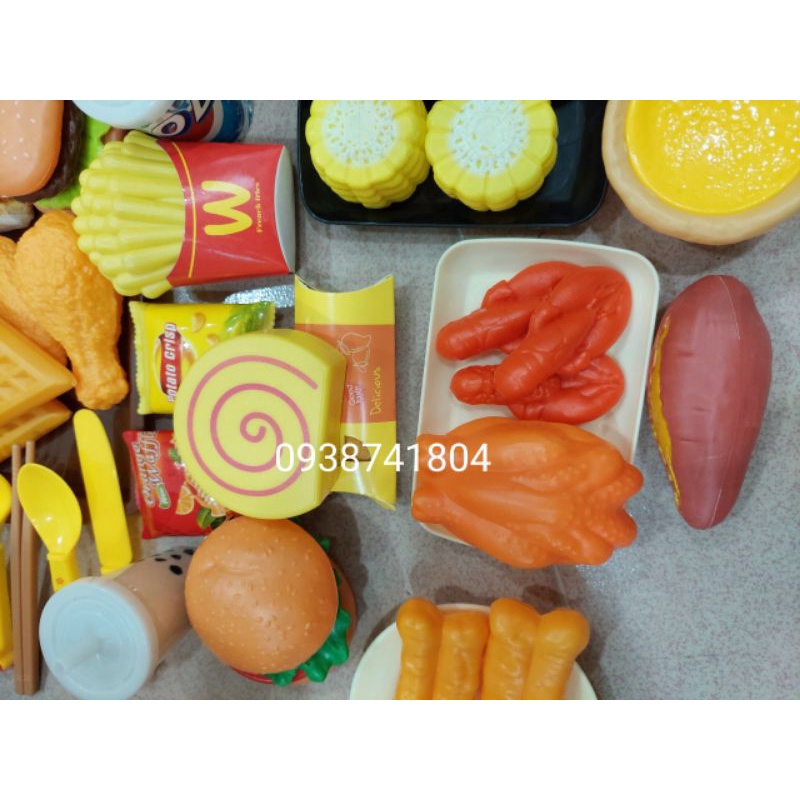 Bộ đồ chơi nấu ăn 84 chi tiết cho bé - Set đồ chơi DimSum nhựa ABS an toàn