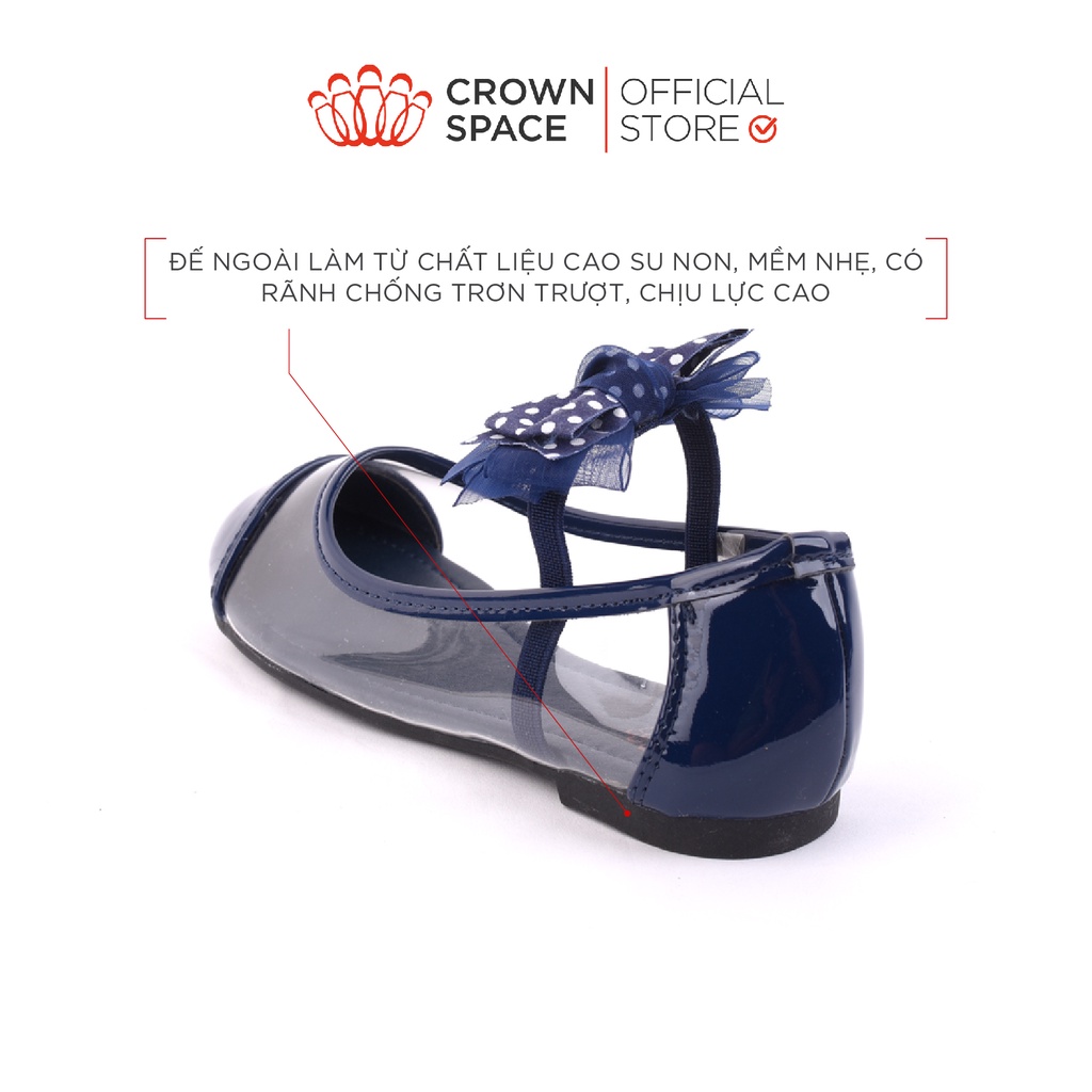 [Mã BMBAU300 giảm 7% đơn 499K] Giày Búp Bê Bé Gái Crown UK Ballerina Trẻ Em Cao Cấp CRUK3114 Size 25-32/2-14 Tuổi