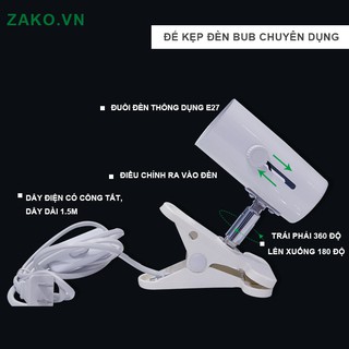 ĐẾ KẸP ĐÈN ĐUI E27