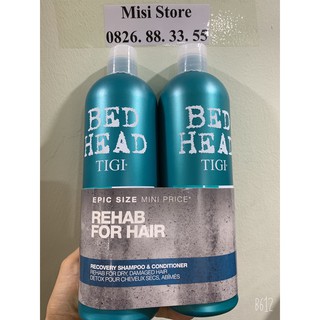 Cặp dầu gội xả Tigi Bed Head 750ml màu Xanh dương
