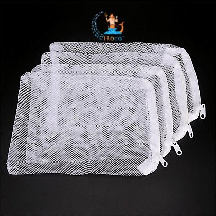 Túi đựng vật liệu lọc màu trắng cho bể cá cảnh kích cỡ 18 x 25cm, 28 x 32cm - Màu đen kích cỡ 30 x 40cm, 35x45cm