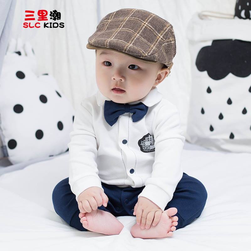 Body công tử nơ dài tay cho bé trai 3-13kg .