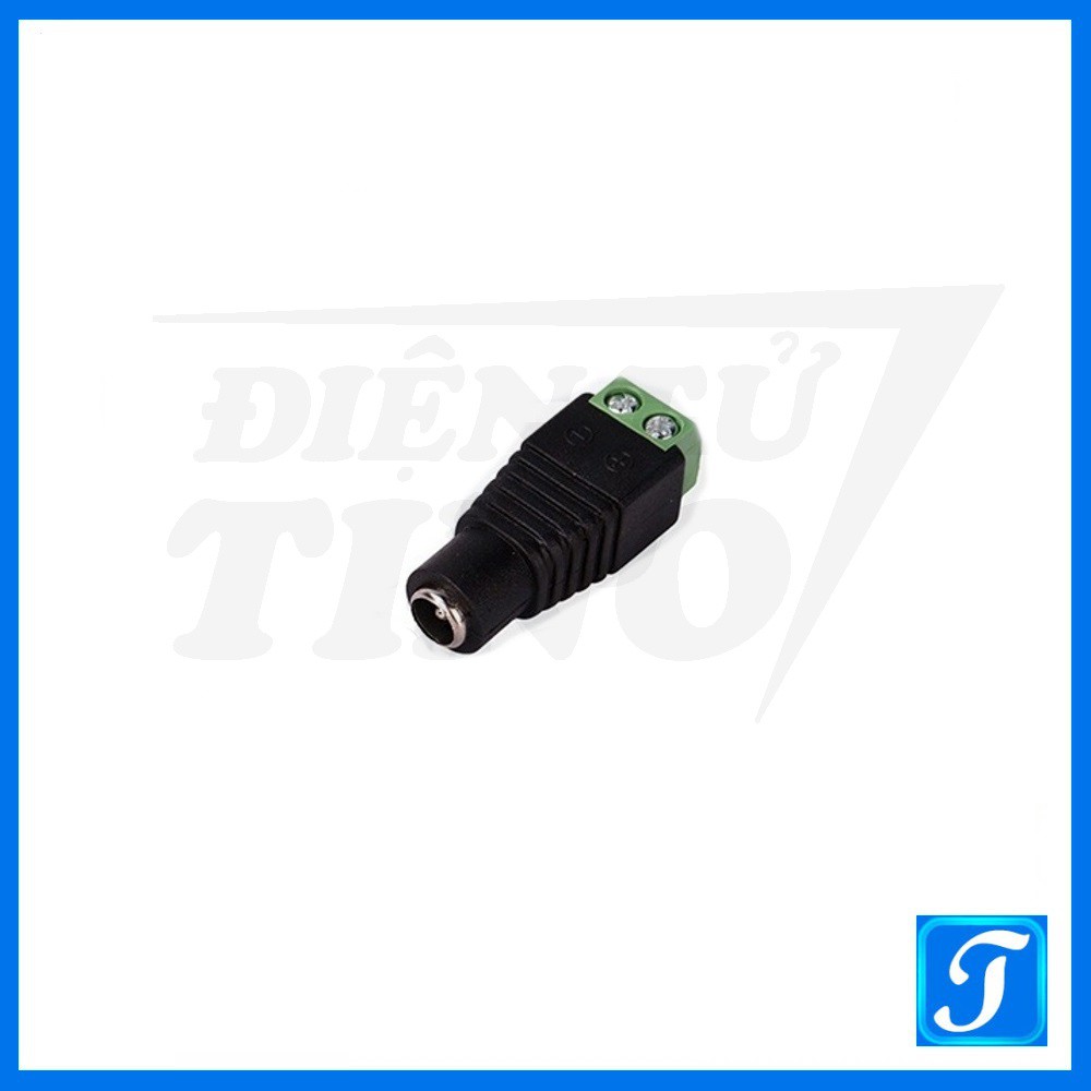 Đầu nối nguồn DC 5.5x2.1mm kiểu vặn ốc Đực Cái tùy chọn