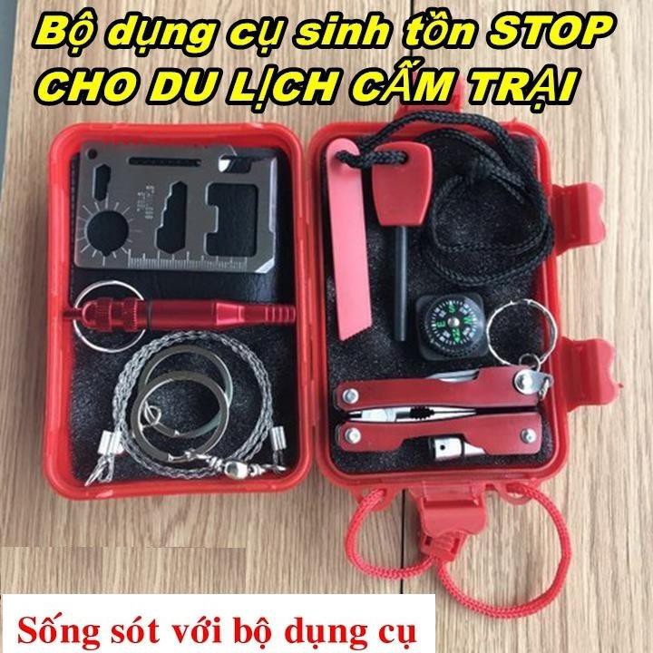 Bộ dụng cụ sinh tồn STOP ( đỏ )