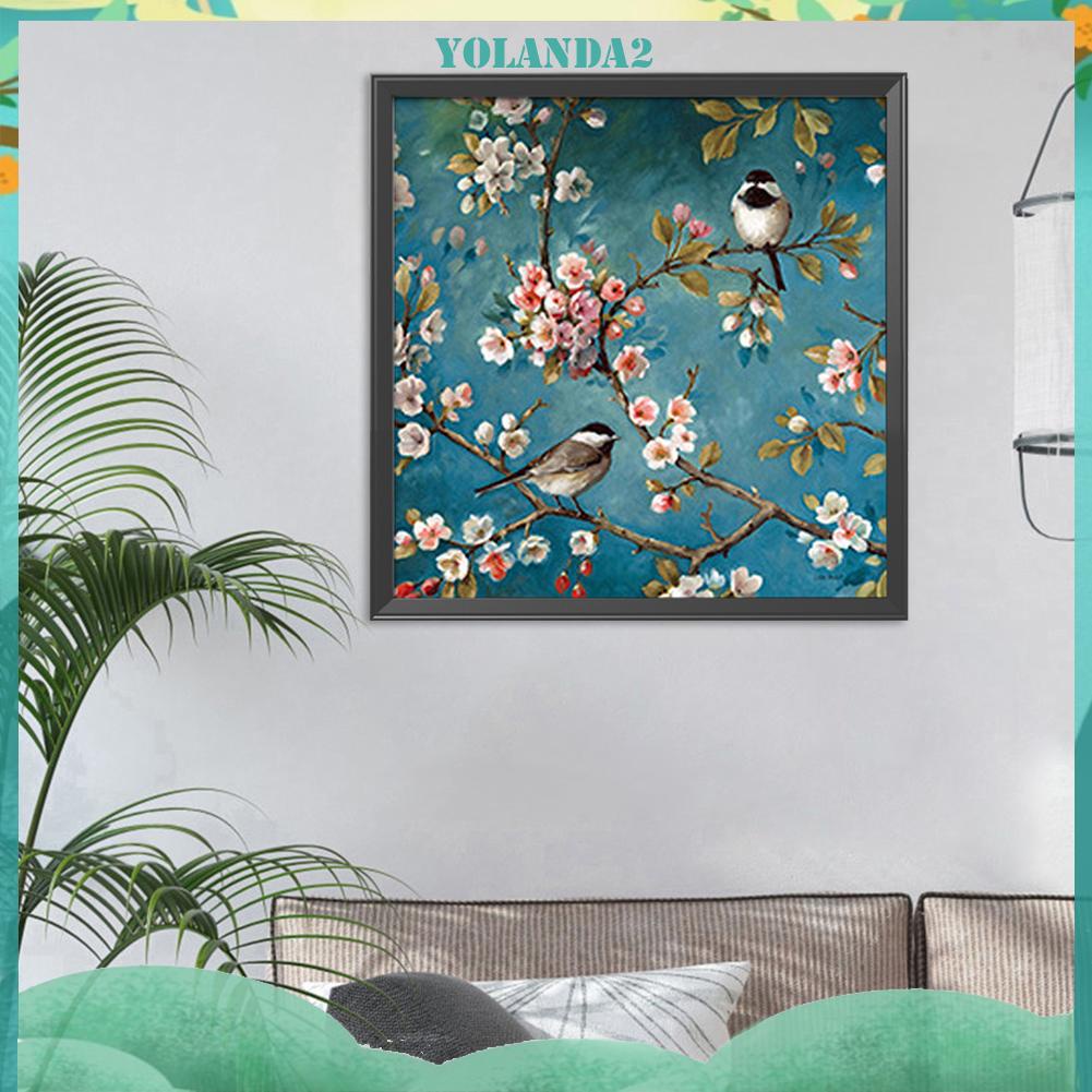 Tranh Thêu Chữ Thập DIY 11CT Hình Con Chim Kích Thước 45 X 45cm