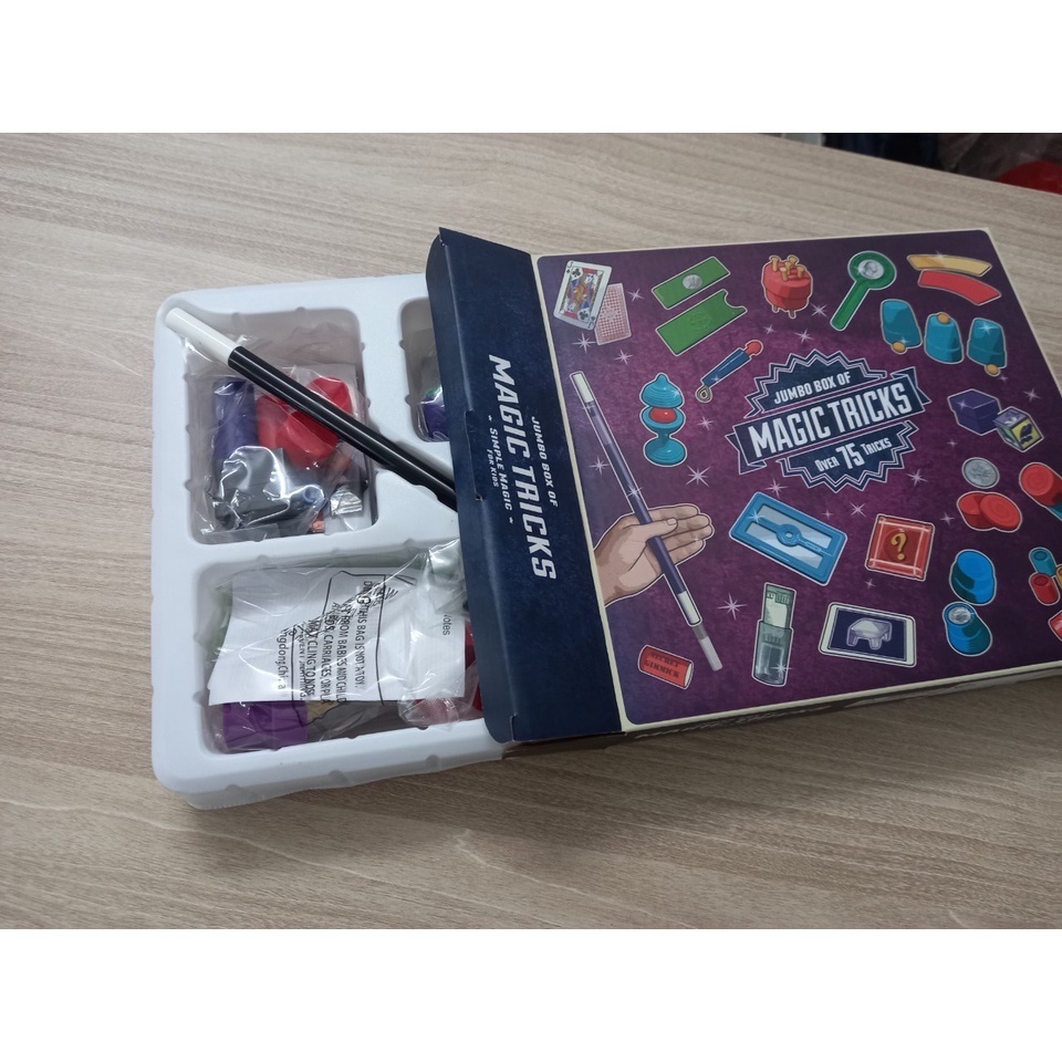 Combo Đồ Chơi Đạo Cụ Ảo Thuật  Hơn 75 Trò Ảo Thuật, Đồ Chơi Giáo Dục, Quà Tặng Cho Bé Trai và Bé Gái, Đồ Chơi Nhập Khẩu