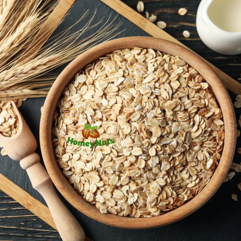 Yến mạch cán dẹt giảm cân ăn kiêng, loại nguyên hạt không vụn, nhập khẩu từ Úc, date mới