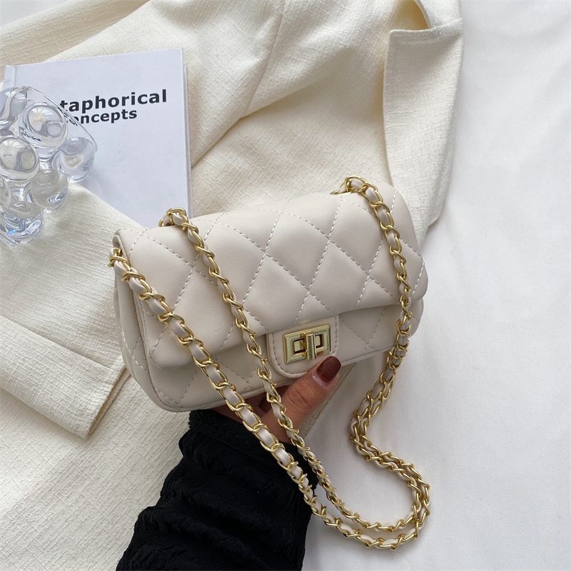 Túi Đeo Chéo Vai Thêu Họa Tiết Dây Xích Thời Trang Mùa Hè Hàng Mới Dành Cho Bạn Nữ 2022