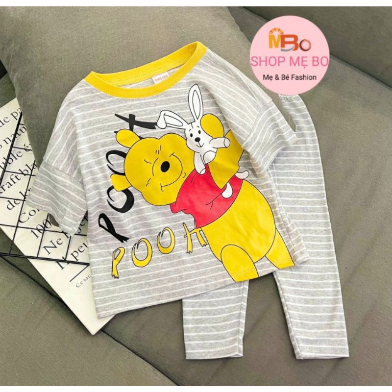 QUẦN ÁO TRẺ EM Sét ĐỒ BỘ BÉ GÁI thun cotton tay dài thu đông bánh bèo babydoll đáng yêu BB20