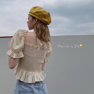Áo trễ vai tay xỏ (ib chọn màu)