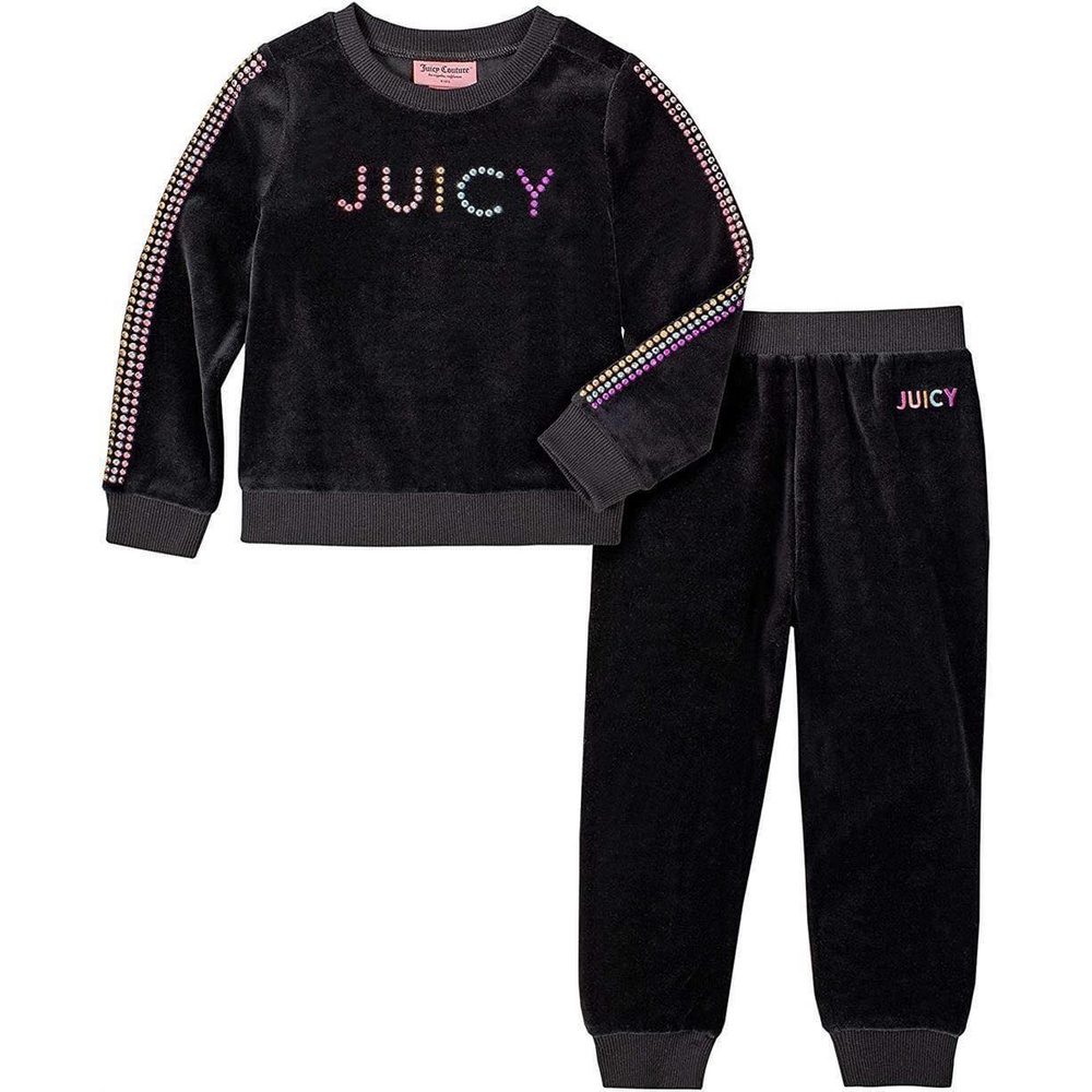 SET JUICYY Bé Gái Nhung Đính Đá Kami