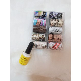 Foi dán móng báo chí   Nailspa.hn