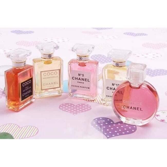 sét nước hoa 5 món mini Chanel , Nước hoa mini hương thơm nồng nàn | Thế Giới Skin Care