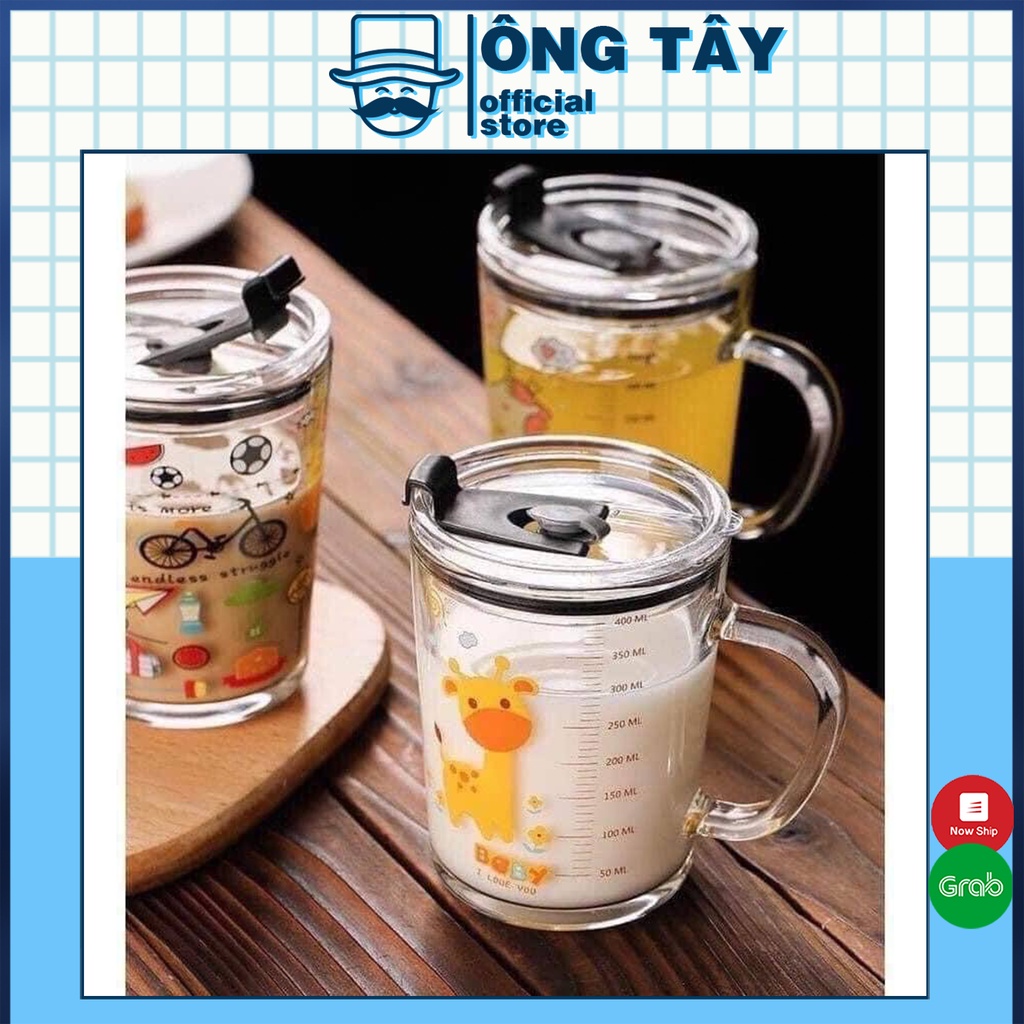Cốc chia vạch 3in1 kèm ống hút