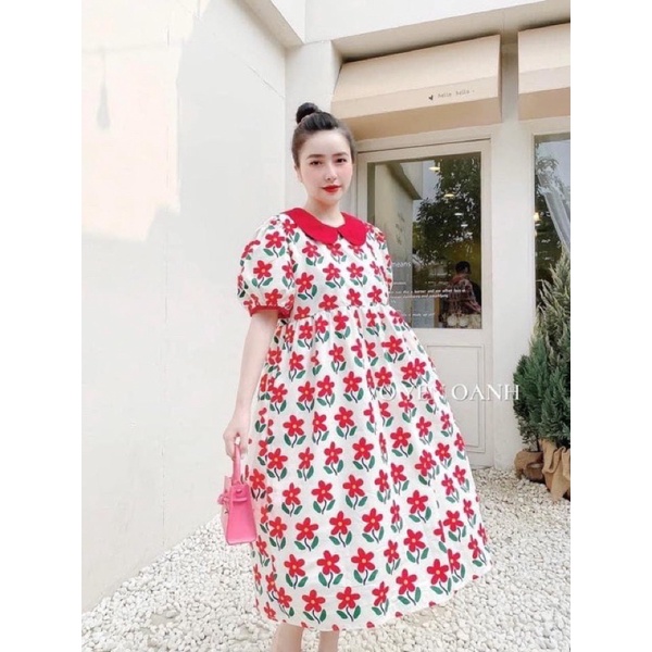 vải thô cotton hoa đơn săc siêu đẹp may váy,áo xuân hè