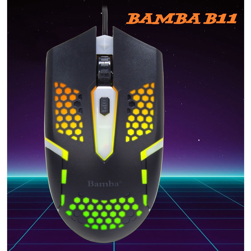 Chuột gaming có dây B11 Led RGB siêu đẹp - Mouse B11 có Led RGB