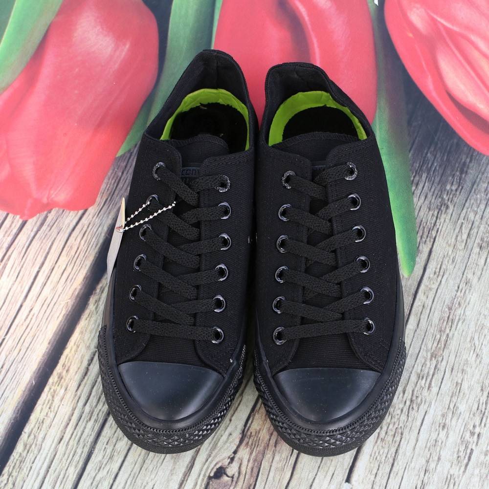 Giày Sneaker Chuck 2 Full Đen Nam Cổ Thấp ZRS ZRS + Tất