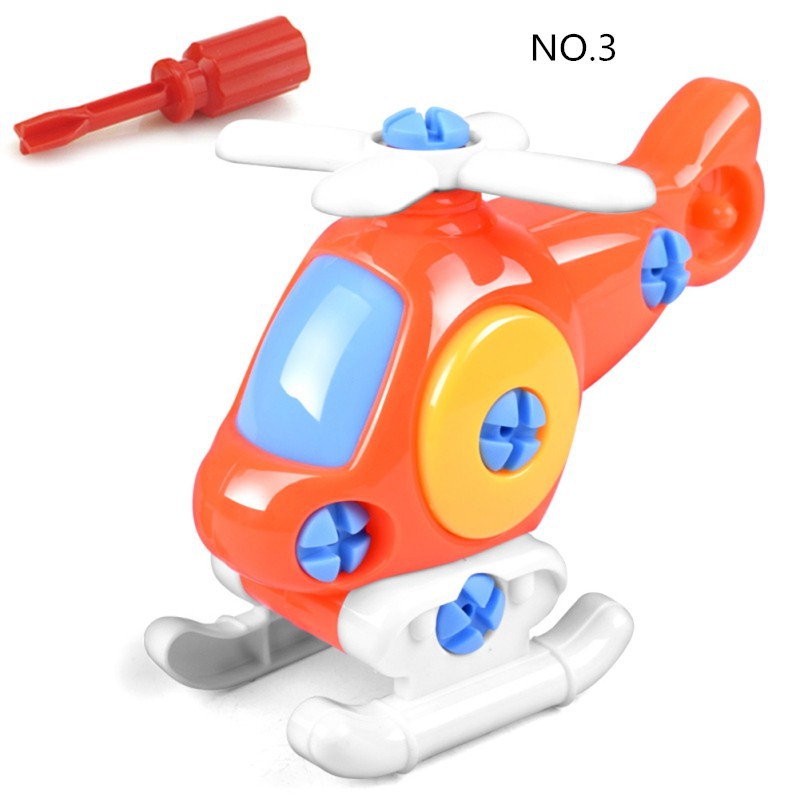 Đồ chơi lắp ráp DIY xe hơi/xe lửa/tàu thủy/máy bay cho bé