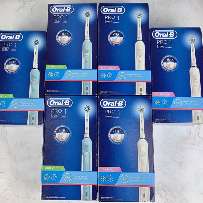 Bàn chải điện Oral-B Pro 600 700 2000 2500 - Made in Germany (đủ bill)