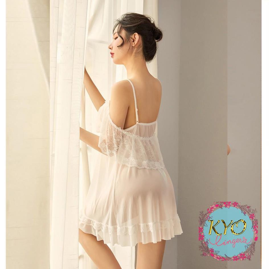 [ Mới 2020 - LOẠI I] ❤HOT 2020 ❤ váy ngủ thun lưới ren -đầm ngủ sexy cao cấp B1040 | BigBuy360 - bigbuy360.vn