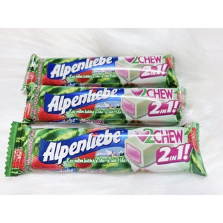 Kẹo alpenliebe vị dâu dưa hấu ( dạng thỏi 7 viên)