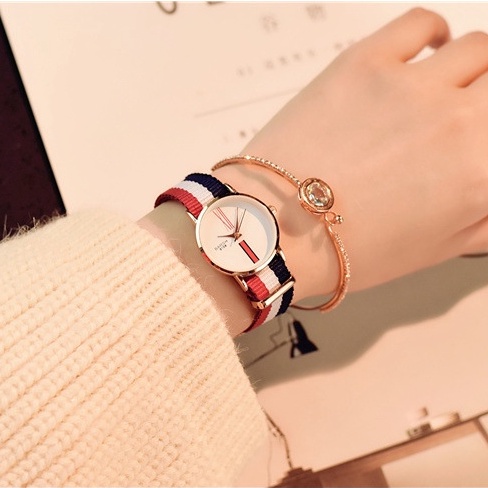 Đồng hồ nữ Barsh mặt nhỏ dây vãi thời trang, kiểu dáng mới lạ độc đáo | BigBuy360 - bigbuy360.vn
