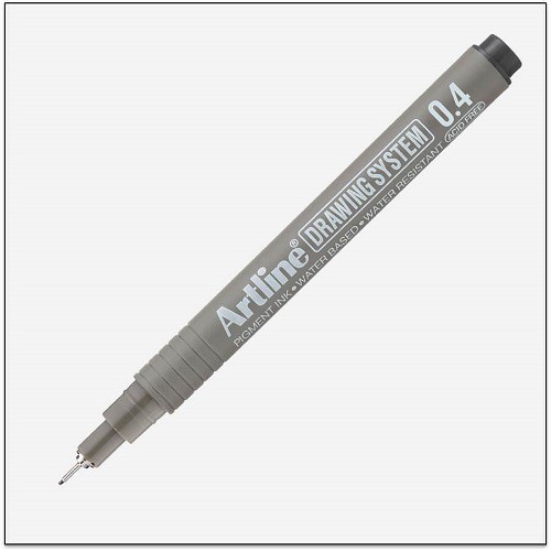 Bút kim số đi nét vẽ kỹ thuật Artline EK-234 - Needle tip 0.4mm - Màu đen (Black)