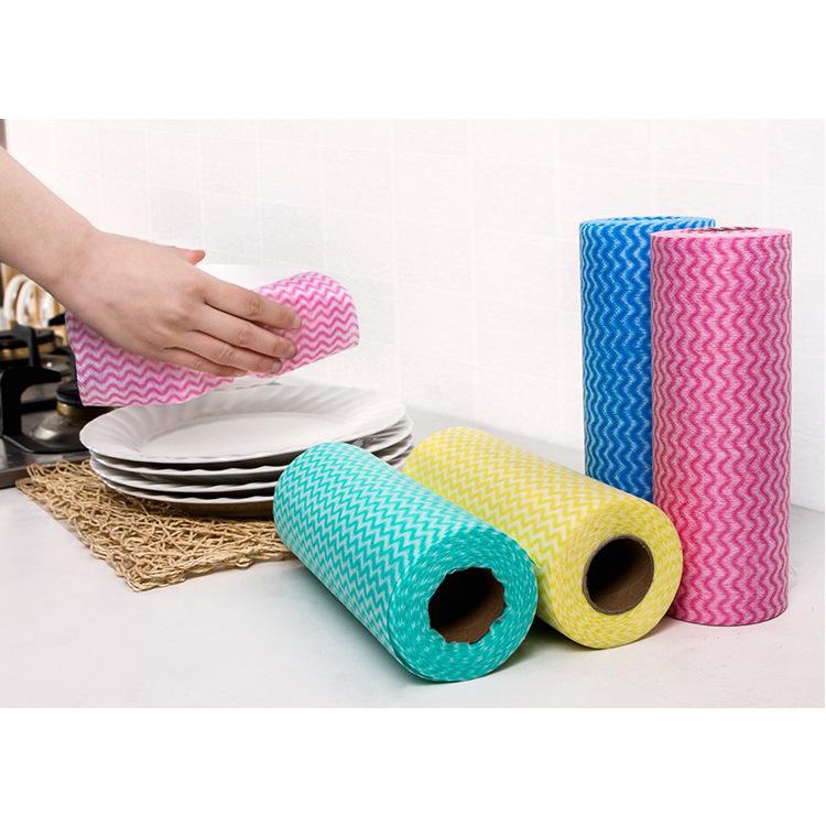 Cuộn khăn lau chén đĩa 🔱H̴À̴N̴G̴ ̴S̴I̴Ê̴U̴ ̴T̴H̴Ấ̴M̴🔱Khăn giấy lau bát thấm nước, dai, không bụi, sạch, an toàn