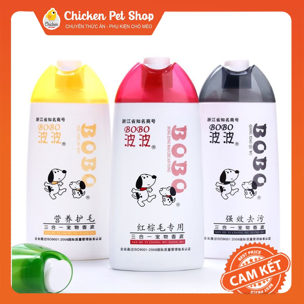(THANH LÝ) Sữa Tắm Chó Mèo BoBo Chai 400ml - Nhiều Loại Lựa Chọn