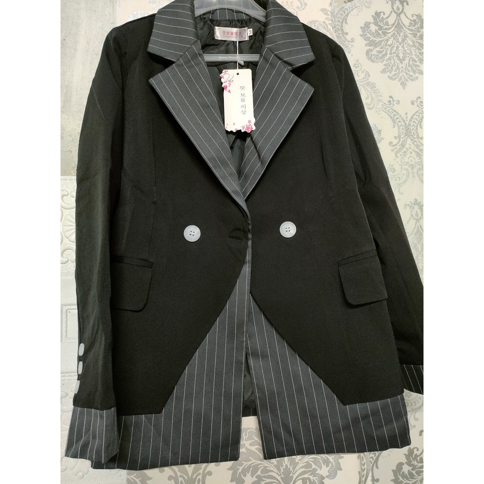 Ảnh thật 6 hình cuối-HC318.Áo blazer kiểu thiết kế độc đáo Hàn Quốc