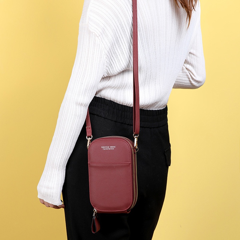 IELGY Túi Đeo Vai Hình Oval Đựng Điện Thoại Thời Trang Cho Nữ