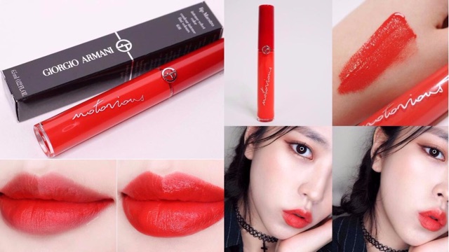 [Rẻ vô địch] [Đủ bill] (LIMITED) Son Kem Giorgio Armani Lip Maestro Notorious Liquid Lipstick màu 408