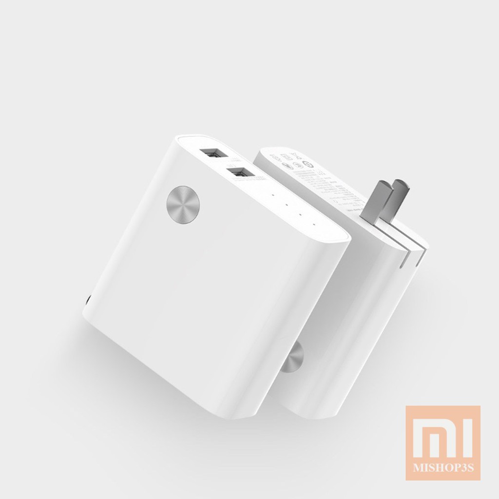 Pin dự phòng Xiaomi 5200 mAh tích hợp đầu sạc 2 cổng USB