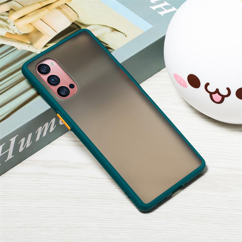 Ốp điện thoại nhám 6 màu sắc thời trang chống sốc chống va đập chống bám vân tay cho OPPO Reno 7 SE 7Z 5 5G 3 4 Pro 4G Reno3 Reno4