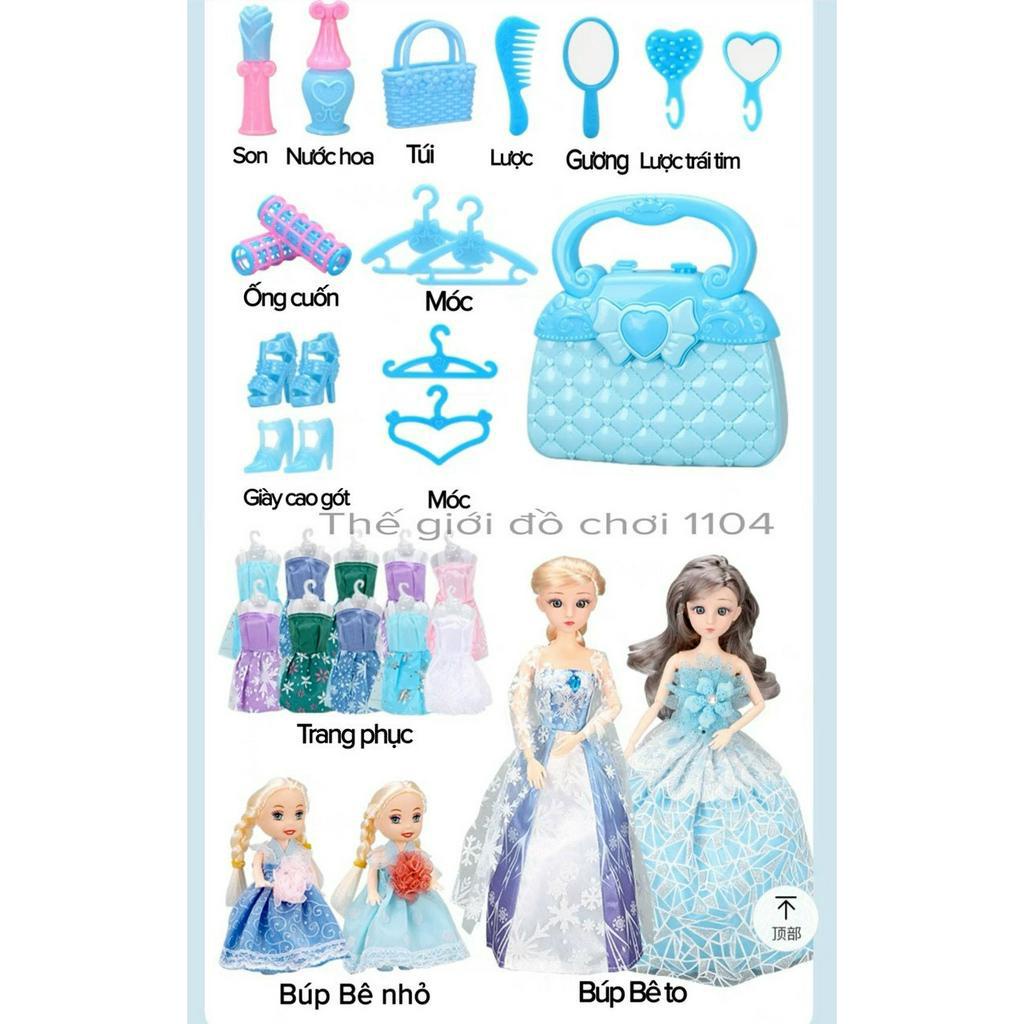 Đồ chơi bé gái - Búp bê ELSA - Búp Bê Tóc Mây - Quà tặng sinh nhật