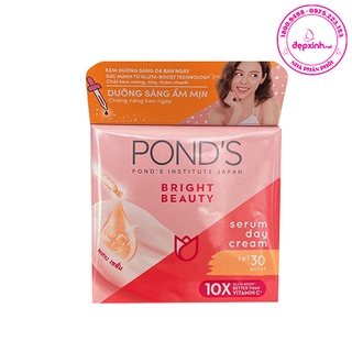 Kem Dưỡng Sáng Da Ẩm Mịn Ban Ngày Ponds Bright Beauty Serum Day Cream 50g