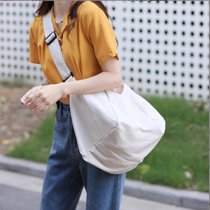Túi tote đựng đồ canvas thời trang Hazin, túi vải du lịch đi học đi chơi