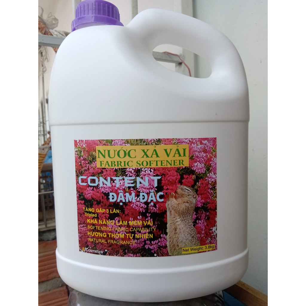 Nước xả vải Content Đậm Đặc - Can 3.8kg
