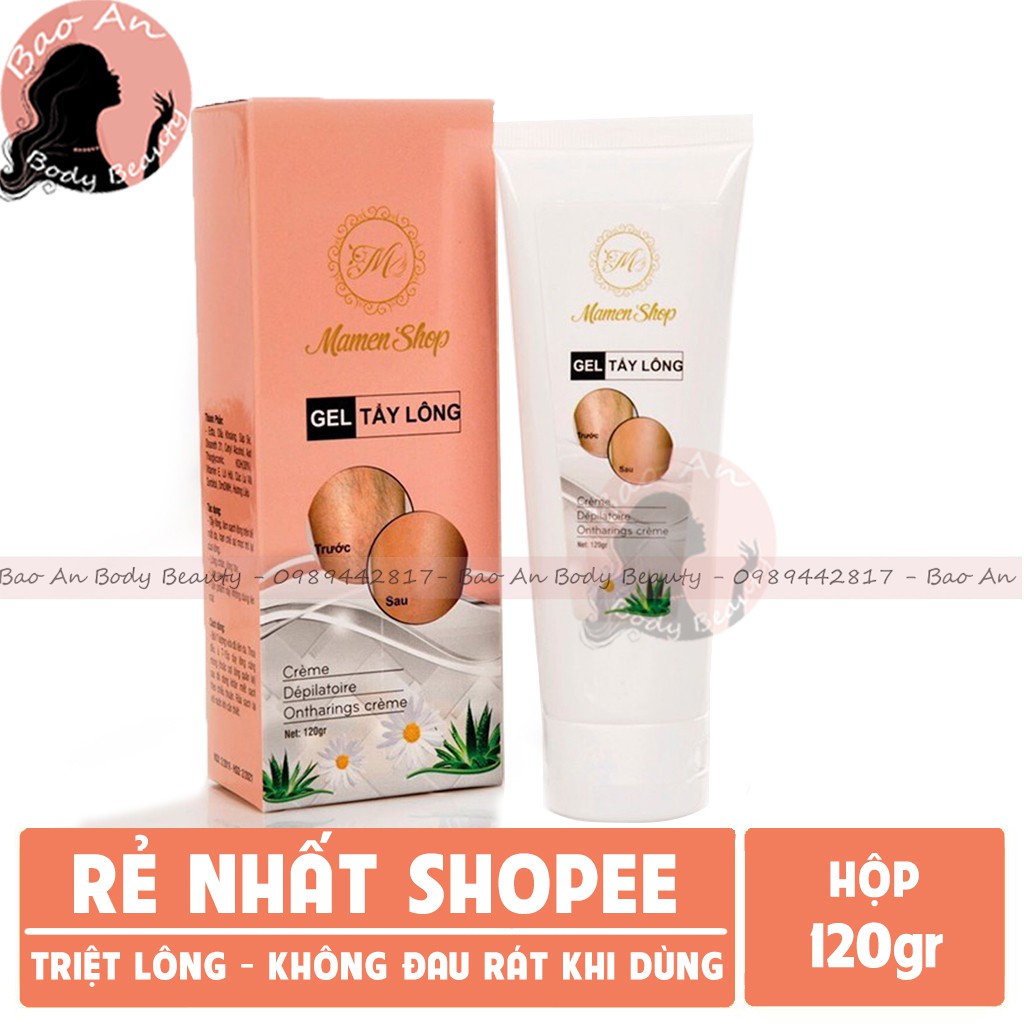 Kem Tẩy Lông Mamen Shop 120gr - Hàng Chính Hãng