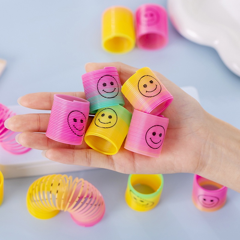 Vòng Lò Xo Mini Nhiều Màu Sắc Co Giãn Phong Cách Thập Niên 80 Cho Bé