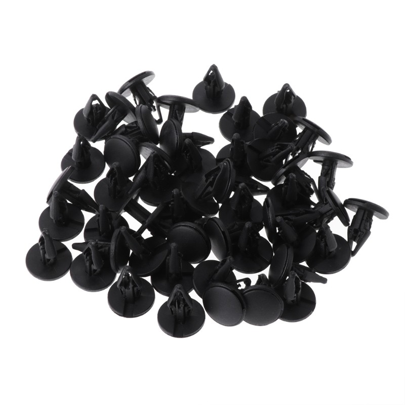 50 Pcs Car Fender Trunk Rivet Fastener Push Clips For Honda Renault Peugeot Citroen