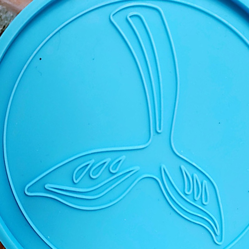 Sa Khuôn Silicone Làm Đế Lót Ly Hình Đuôi Cá DIY