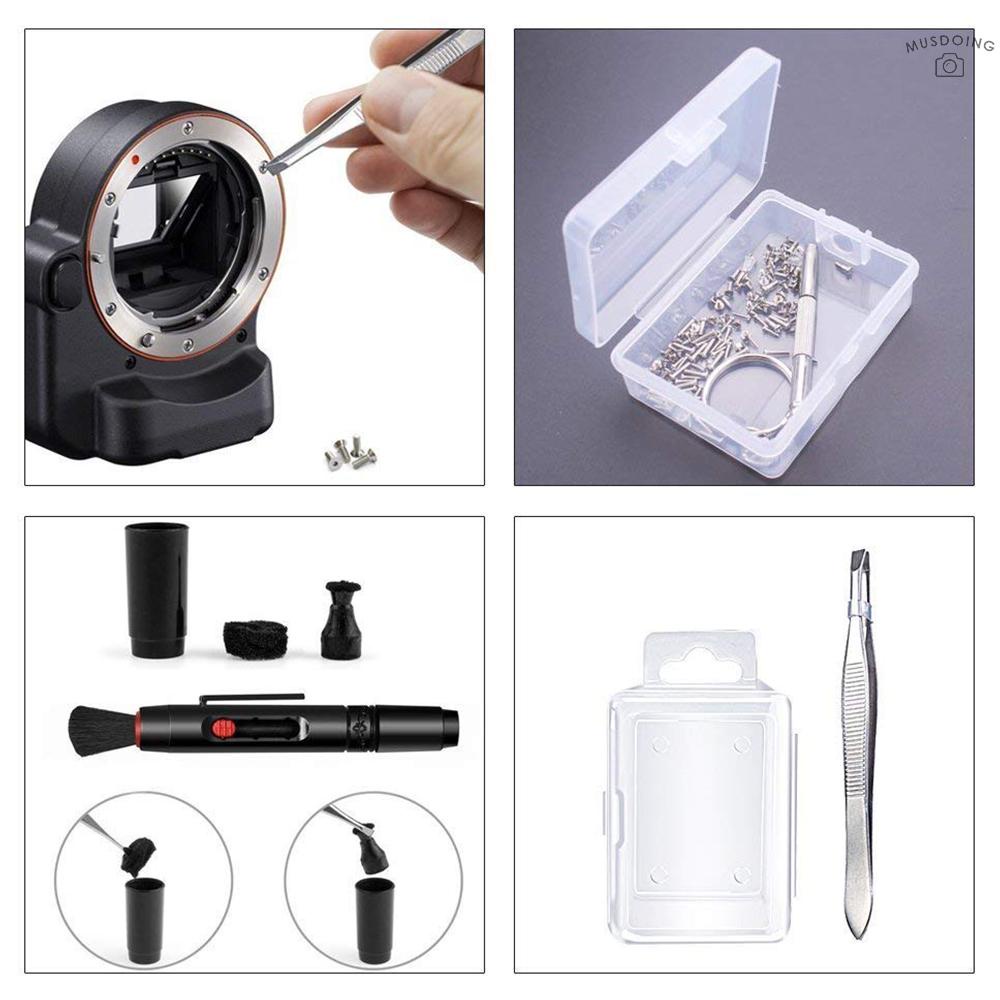 ღ Professional Camera Cleaning Kit Sensor Cleaning Kit with Air Blower Cleaning Swabs Cleaning Pen Cleaning Cloth for Most Camera Mobile Phone Laptop