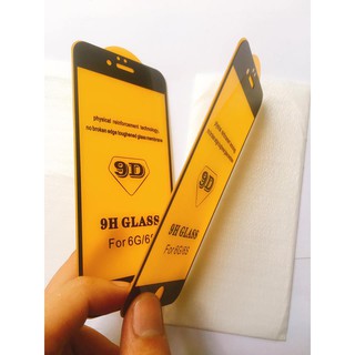 [RẺ VÔ ĐỊCH] KÍNH CƯỜNG LỰC 9D IPHONE 6/6S ĐEN SIÊU BỀN