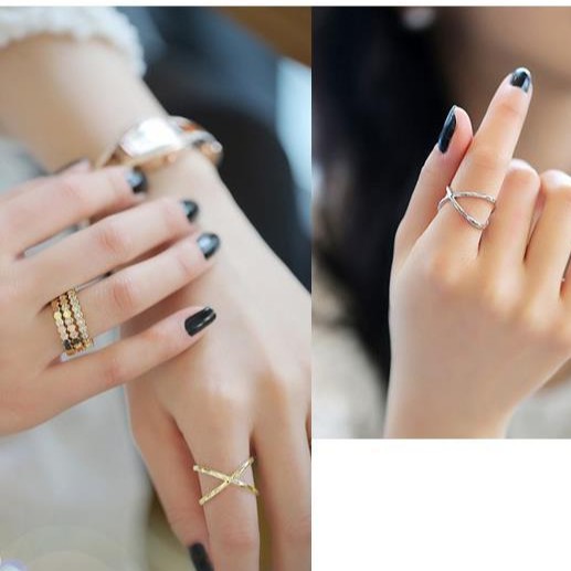 Nhẫn phong cách Hàn Quốc đơn giản hợp thời trang dành cho nữ