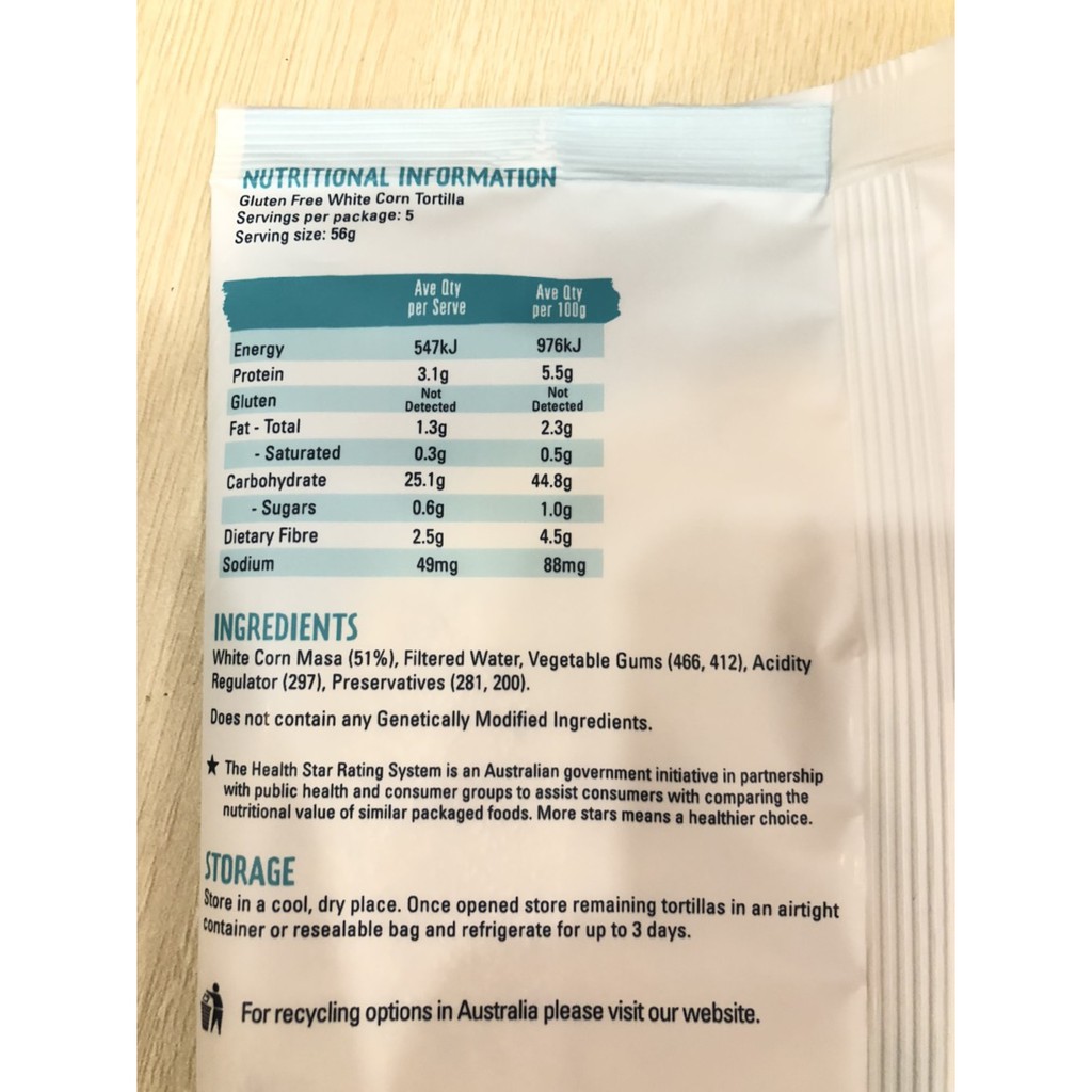 Vỏ Bánh Tortilla Mexico Bắp Không Gluten túi 280g 10 bánh Mexico Corn Tortillas Diego’s