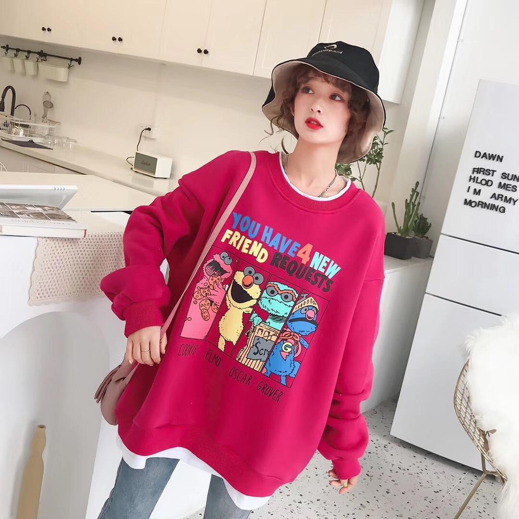 Áo nỉ ngoại sweater nam nữ may 2 cổ, 2 tà áo giả sơ mi phối áo ngoài  sành điệu M056 | BigBuy360 - bigbuy360.vn