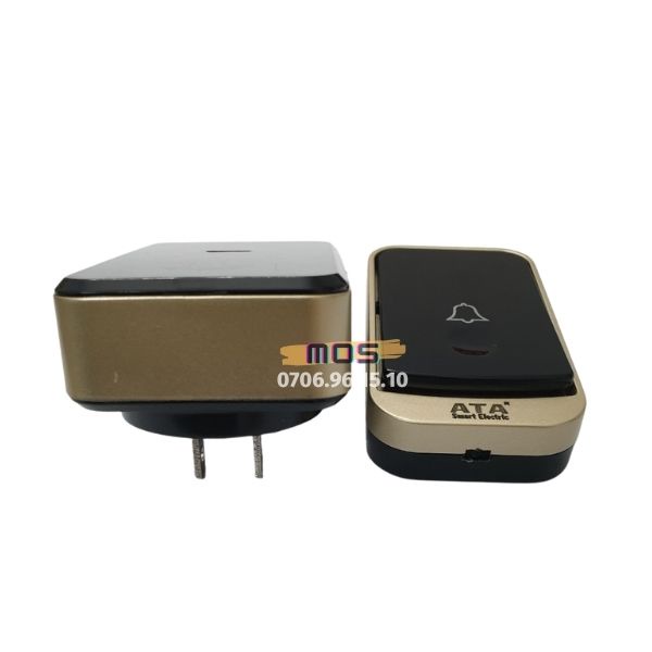 Chuông cửa không dây ⚡⚡ 1 đổi 1⚡⚡  cao Cấp ATA-919 m, 32 kiểu chuông dùng pin màu đen Mos shop