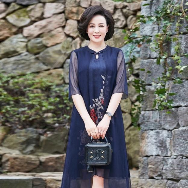 Váy đầm trung niên nữ hàng Quảng Châu